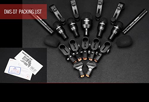 Takstar Drum Microphone Kit, 7 Piece Drum Instrument Mic For Performing And Recording Drummers, Professional Condenser Microphone For Kick Drum, Snare Drum, Rack Toms, Floor Toms, And Congas (Dms-D7) #TOP4