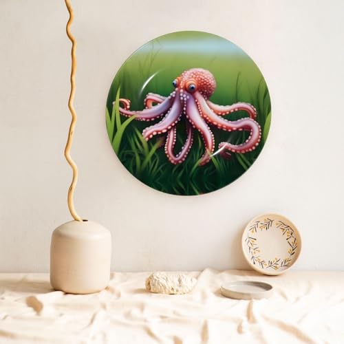 Platos decorativos de pulpo de 8 pulgadas para decorar espacios vacíos 6