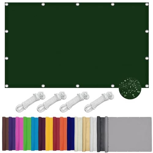 Voile d'ombrage extérieur rectangulaire 2x6m avec œillets jardin - 2