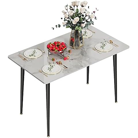 FATIVO Rectangular Marble Dining Table 120cm Cover