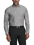 Unlisted by Kenneth Cole mens Regular Fit Solid Dress Shirt, Graphite, 16 -16.5 Neck 32 -33 Sleeve Large US