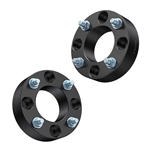 Rocktrix - 2 Inch Atv Wheel Spacers (4X110, 74Mm Bore, 10X1.25 Studs Nuts) Compatible With Honda Yamaha Suzuki Bombardier (Read Listing For Year Model Info) Utv V1 50Mm Black 2Pcs #TOP5