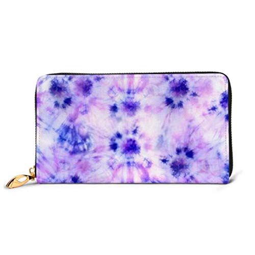 Preisvergleich Produktbild JHGFG Fashion Handtasche Reißverschluss Brieftasche Qualität Tie Dye Wiederholungsmuster Stummgeschaltete Telefonkupplung Geldbörse Abendkupplung Blockieren Leder Brieftasche Multi Card Organizer