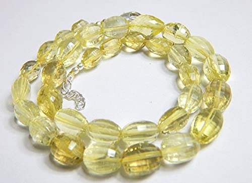 Quartz Citron en perles barils facettées de 6-16mm pour création bijoux DIY