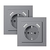 Enchufe Pared USB - Compatible con varios dispositivos USB. La toma de pared puede cargar dos dispositivos USB al mismo tiempo. Como teléfonos inteligentes, cepillos de dientes eléctricos, bancos de energía, lámparas de mesa, etc.