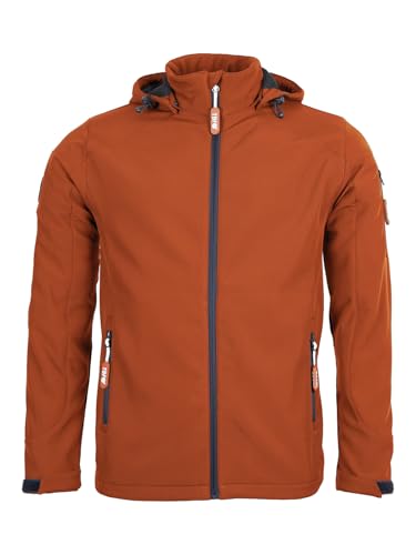 Two Bare Feet Men's Softshell Jacket - 8K Water Resistant, Breathable, Lightweight Work Jacket, Windproof Outdoor Hiking Coat for Rainy and Cold Weather