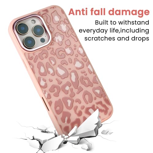 ZHEGAILIAN for iPhone 16 Pro Case, Compatible with Magsafe, Military-Grade Protection, All-Around Shockproof Corners, Cheetah Print Leopard Case for iPhone 16 Pro - Pink by ZHEGAILIAN - Used condition - Image 4