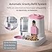 SNIFIT Automatic Dog Cat Feeder – 2-in-1 Cat Food and Water Bowl Set & Dog Food and Water Bowl Set, 800ml + 2.2L Pink