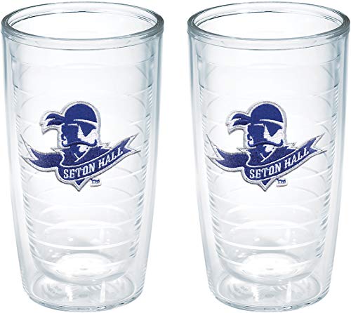 Tervis Seton Hall University Emblem Tumbler (Set of 2), 16 oz, Clear -