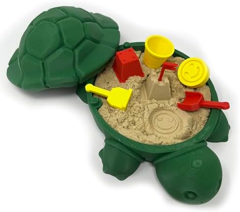 Munnygrubbbers - Mini Desktop Turtle Sand Box - 6 x 6 in - Stress...