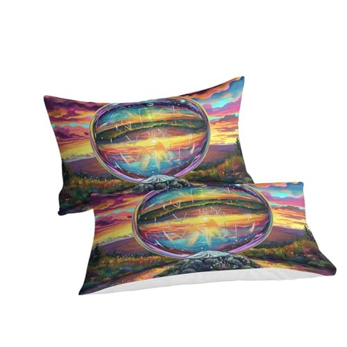 Housses de couettes planète bleue 260x220 pour s'évader dans les étoiles chaque soir