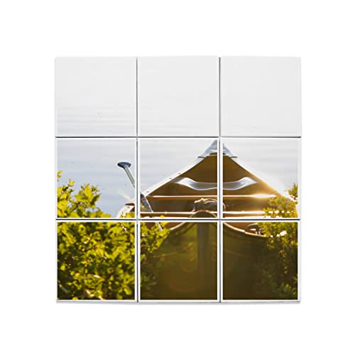 Carreaux céramique décoratif canoë pour remplacer un mur blanc impersonnel