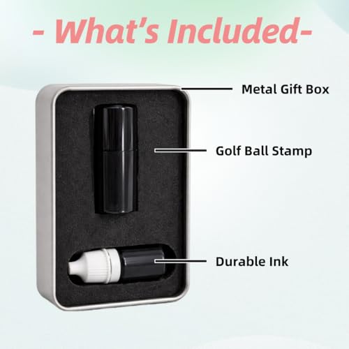 Tampon marqueur de balle de golf initiale lettre encre impermeable
