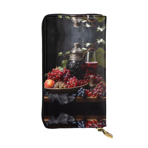 Porte-cartes portefeuille zippé grande capacité avec pochette