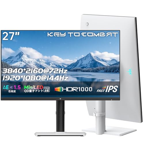 Amazon.co.jp: KTC 27インチ Mini LED モニター デュアルモード対応 4K