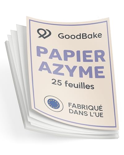 GoodBake Papier azyme (lot de 25 feuilles) A4, papier comestible à colorier et à imprimer,...