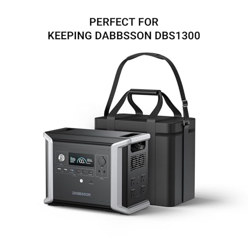 Dabbsson Portable Power Station Bag for DBS1300, Waterproof & Dustproof Duffel Bag, Weekend Carry-On with Adjustable Strap for Travel, Outdoor, Indoor Use2