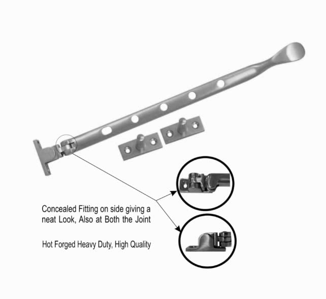 Cuchara para ventana de cromo pulido de 250 mm accesorio hogar 5