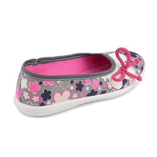 Girls’ Ballet Flats – Lightweight Canvas Slip-On Shoes, Non-Slip Rubber Sole, Breathable Toddler & Kids Shoes, Floral Casual Dress Shoes for School, Play, and Everyday Wear2