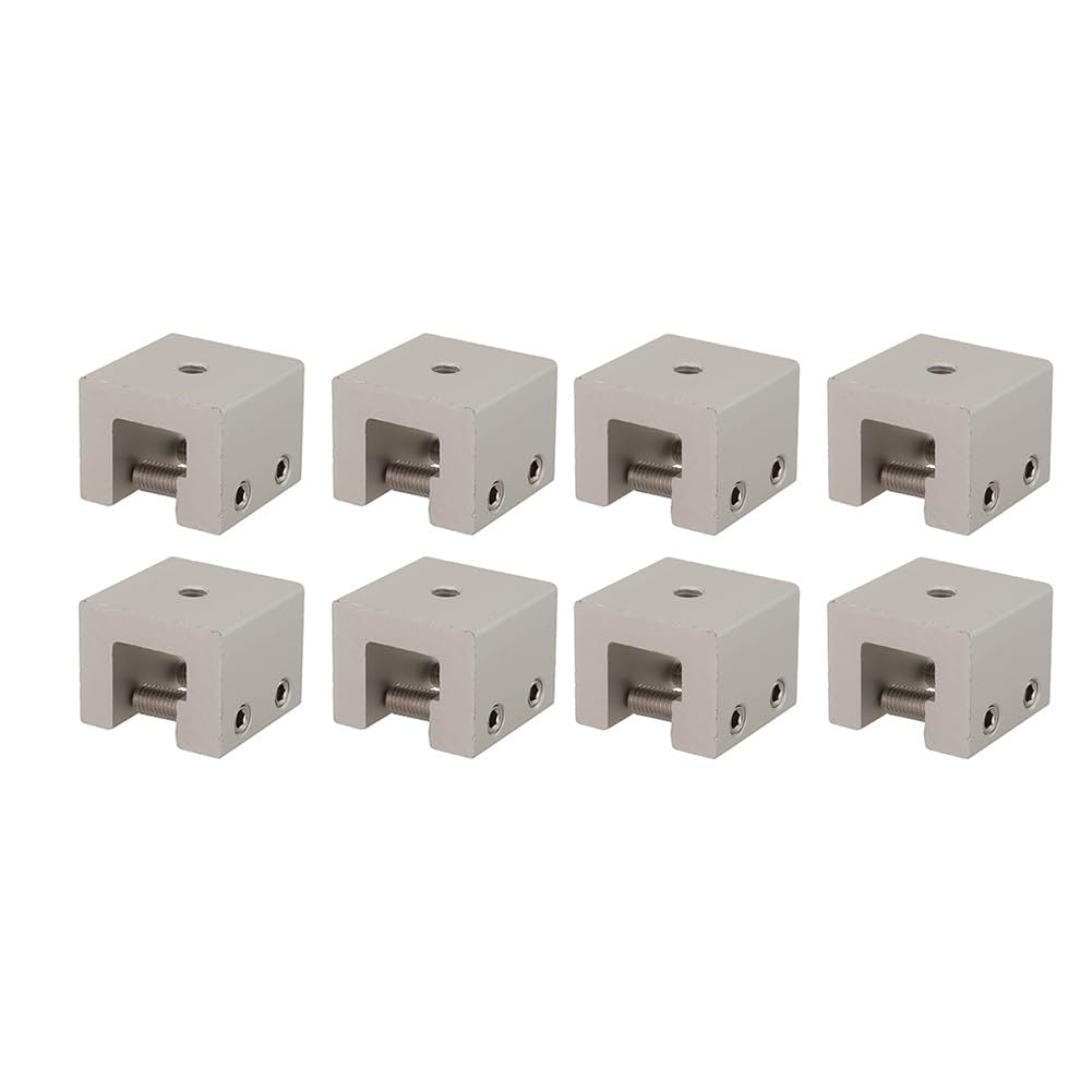 EasyByMall Abrazadera de techo con costura de pie para montaje solar fotovoltaico, aleación de aluminio con tornillos de acero inoxidable, premontada para techos de metal