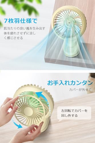 Monoyoi クリップ扇風機 卓上扇風機 WHTIC9S の商品画像 7