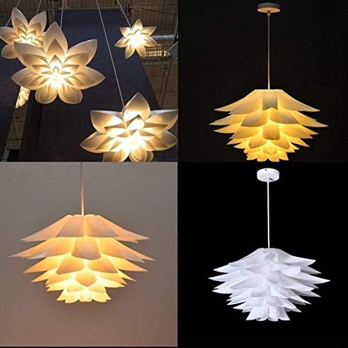Plafonnier suspension lotus E27 lustre réglable pour haut plafond - 8