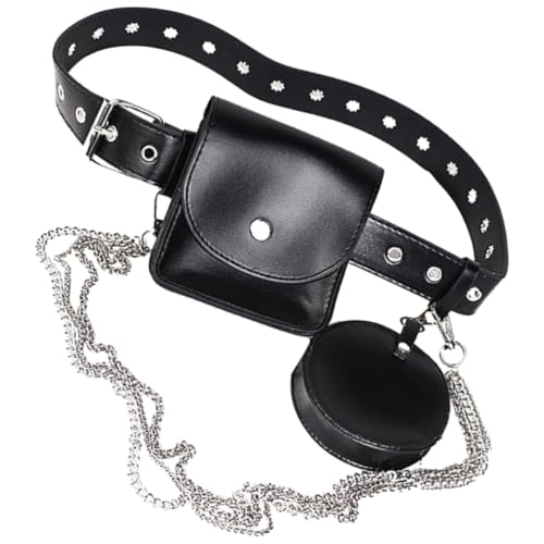 Riñonera punk para mujer Alipis ideal para festivales de música y estilo urbano hip-hop
