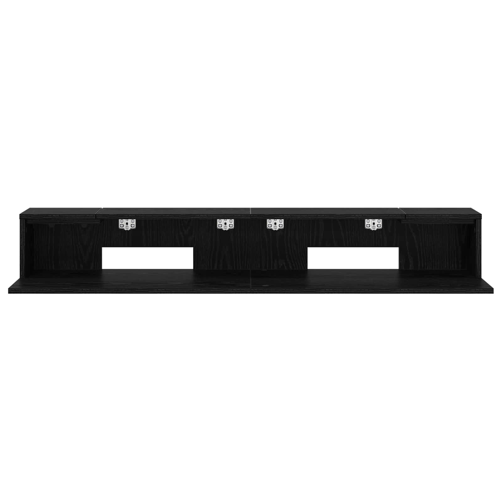 Studiotisch Schwarz Eichen-Optik 130 x 36 x 19,5 cm Keyboard-Schrank