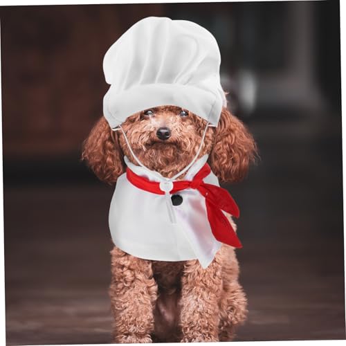 Disfraz de chef para perros Toyvian miniatura 5