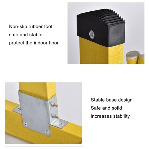 Barrière de circulation rétractable pliante métallique grise pour sécuriser vos accès - 5