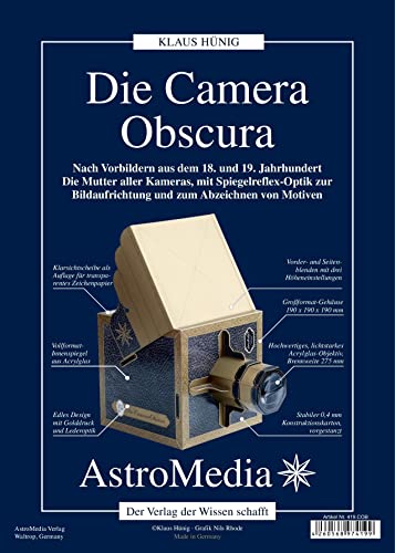 Camera obscura appareil photo bois pour atelier dessin nature