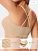 Sujetador sin tirantes para mujer, push-up, bandeau, sin alambres, con relleno 8