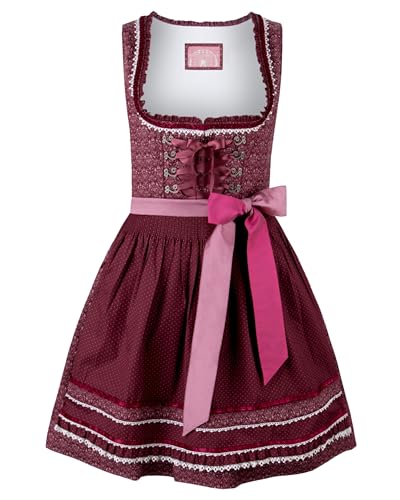 Stockerpoint - Dirndl Kim (55cm), Größe:40, Farbe:Bordeaux