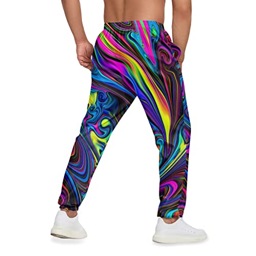 Sweatpants for Men Joggers Pant 3D Printed Sports Pants Workout Pants with 2 Side Pockets3