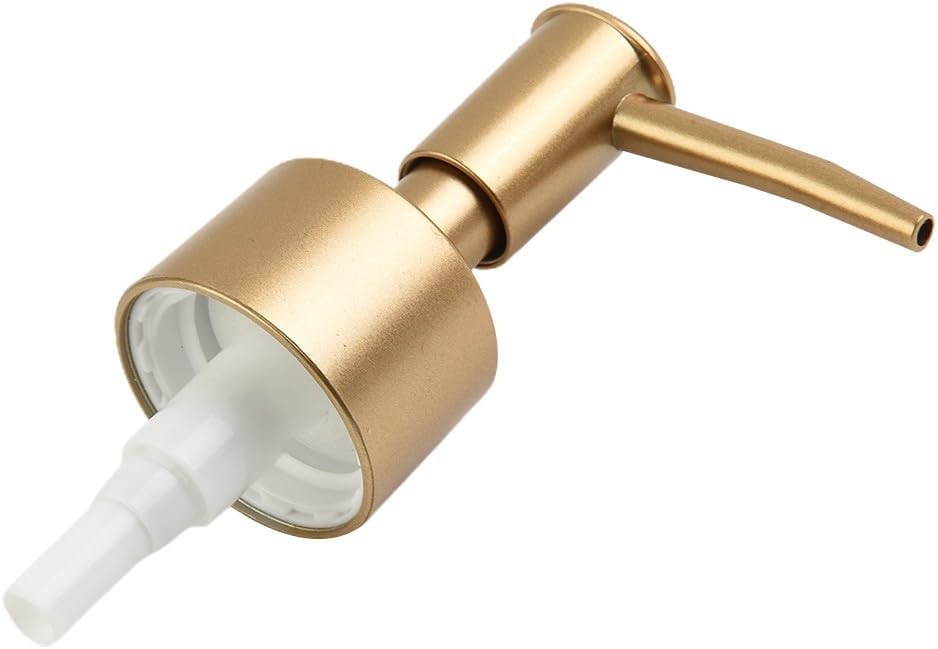 Soap Pump Replacement, Soap Dispenser Pump Replacement Standard 28/400 Pump Head, Reusable Replacement Pump for Soap Dispenser(Matte Gold) - Image 9