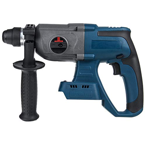 wana Portátiles Taladro del Impacto, 18v sin escobillas Electric Industrial Impacto del Martillo Taladro percutor Seleccione for Makita Herramientas eléctricas (Color : Blue)
