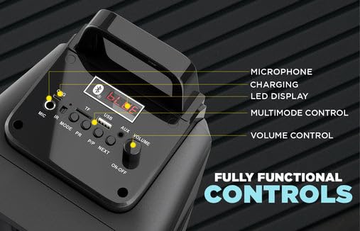 Image of Intex T-150 Trolley Speaker with USB /FM /AUX /TF /MIC /BT