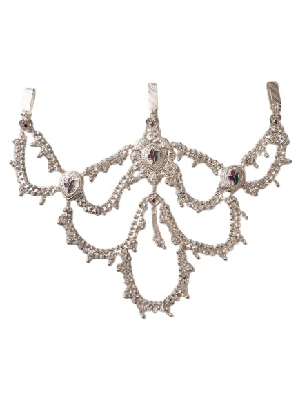 Women Traditional Kamarbandh Chain Belt Saree Key Ring Tagdi Bridal Jewelry Ornament Accessories for Festivals Weddings Parties-image-42