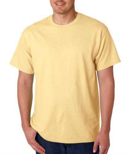 Gildan G5000 100% Cotton Short Sleeve T Yellow Haze