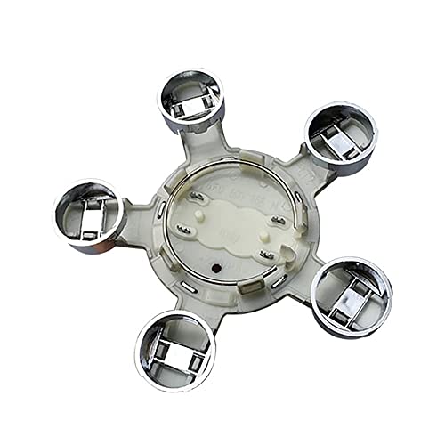 4 pièces 135mm Cache-moyeu avec Logo pour Jante en Alliage Compatible avec Audi A5 A6 A7 A8 S6 S7 S8 4F0601165N, Capuchons De Centre De Roue De Voiture Cache-Moyeux