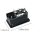 WELWIK 2PCS Black Plastic High Current Entry Male Power Sockets Industrial Input Connector 15A 250V Suitable for CNC Control Box Instrument Counters
