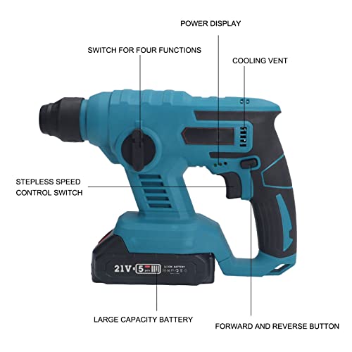 Klopboormachine, slijtvaste snelle warmteafvoer Verstelbare versnelling Stabiele slagschroevendraaierset voor metalen… - Afbeelding 4