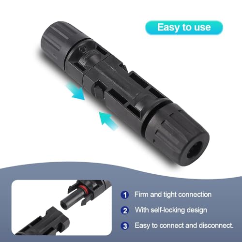 IGOYE Conector solar à prova d'água IP67 MC4, conectores solares mc4, conectores de cabo de painel