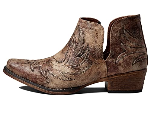 Image of ROPER Womens Ava Embroidered Snip Toe Casual Boots Ankle Low Heel 1-2 inch