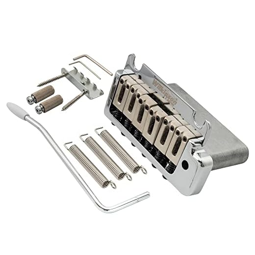 Wilkinson WOV08 52,5mm Puente Tremolo 2 Puntos para Guitarra Eléctrica American Standard o Professional Fender Strat, Cromado