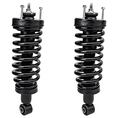 Image of Detroit Axle - Front Struts Kit for 2003-2011 Mercury Grand Marquis Ford Crown Victoria Lincoln Town Car 2004 2005 2006 2007 2008 2009 2010, 2 Struts w /Coil Spring 2 Sway Bars Replacement Suspension