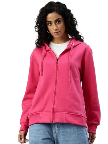 Image of ADBUCKS Women's Cotton Winter Jacket Sweatshirts Casual Drawstring Clothes Zip Up Hoodie With Front Pocket Ii Womens Hoodies Ii Womens Jacket Ii Winter Sweater Hoodie For Women & Girls