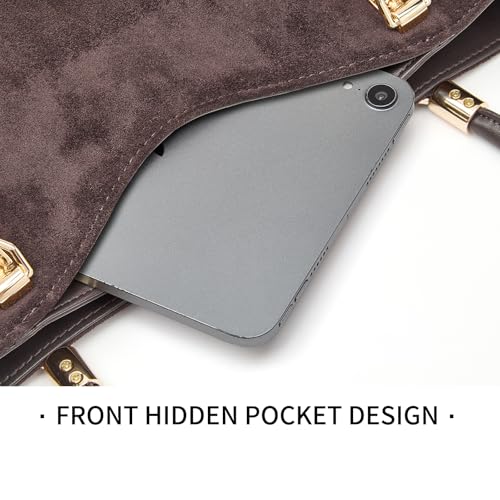 Image of FOXLOVER Soft Genuine Leather Medium Purses for Women Tote Bag Handbags with Top-handles Shoulder Satchel Purse