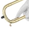 Ashthorpe Bb Tenor Slide Trombone with Gold Lacquer Finish - Includes Case, Mouthpiece, Gloves, Cleaning Cloth, Slide Grease