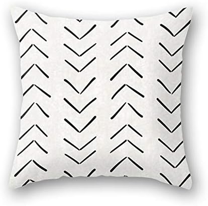OATHENE Set of 4 Decorative Throw Pillow Covers,Bohemian National Style Linen Cushion Sofa Bedroom Car,Home Decor,18 x 18 Inch.1339